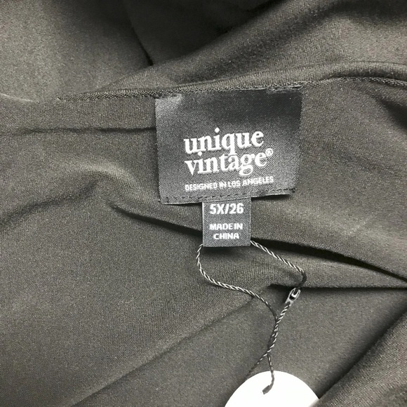 Unique Vintage Shirred Off Shoulder Swing Dress - NEW -Size 26 - Picture 6 of 6